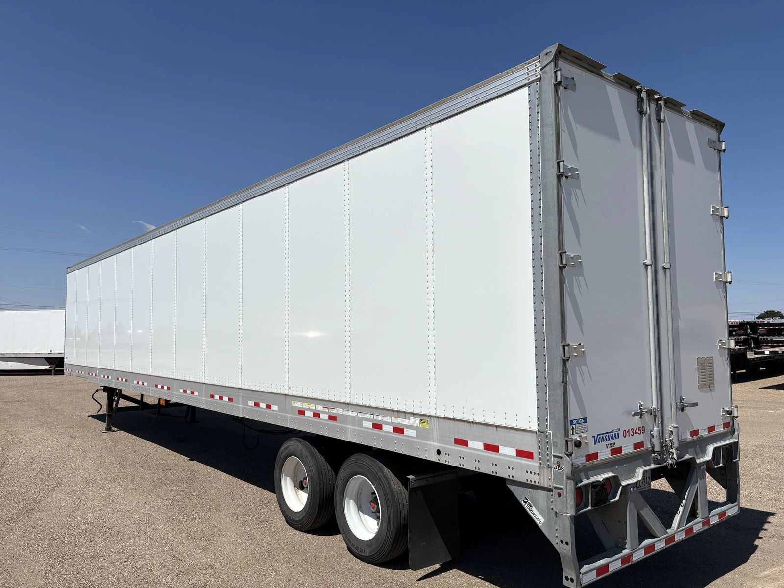 Exterior view of a NimbleBox 53' storage trailer